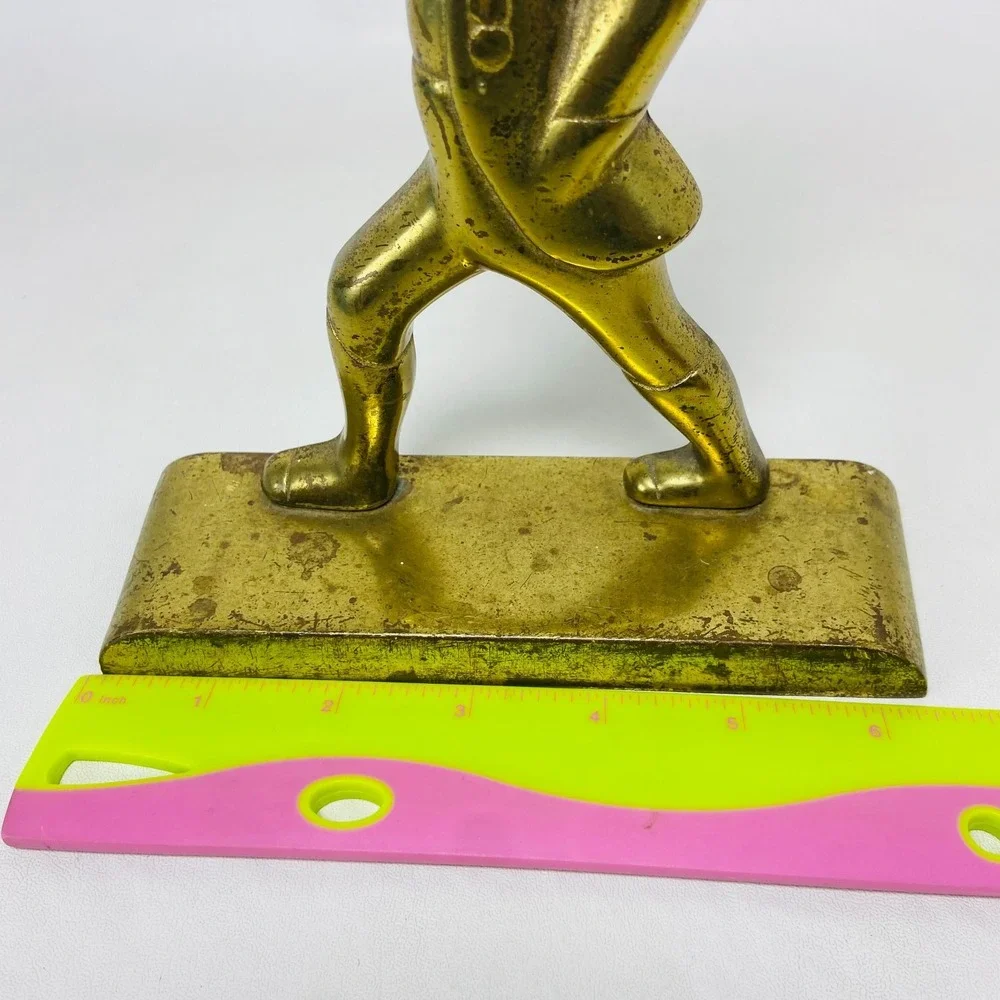 VTG Virginia Metalcrafters Hessian Soldier Heavy Brass Doorstop Williamsburg VMC